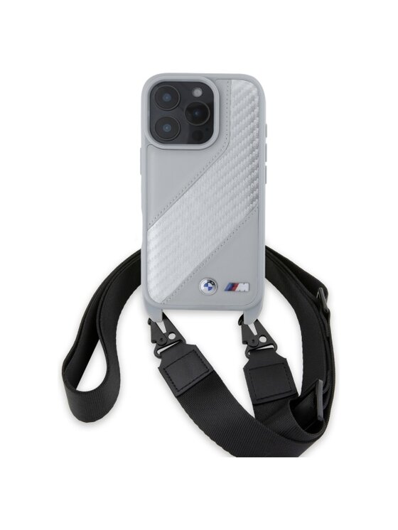 Etui na telefon BMW Motorsport, Szare, Apple iPhone 16 Pro Max