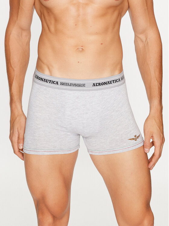 Aeronautica Militare Aeronautica Militare 2er-Set Boxershorts AM1UBX004 Grau