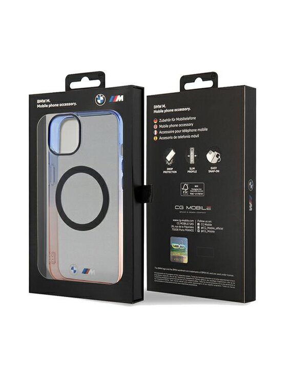 BMW Motorsport BMW Motorsport Etui na telefon iPhone 15 / 14 / 13 Szary