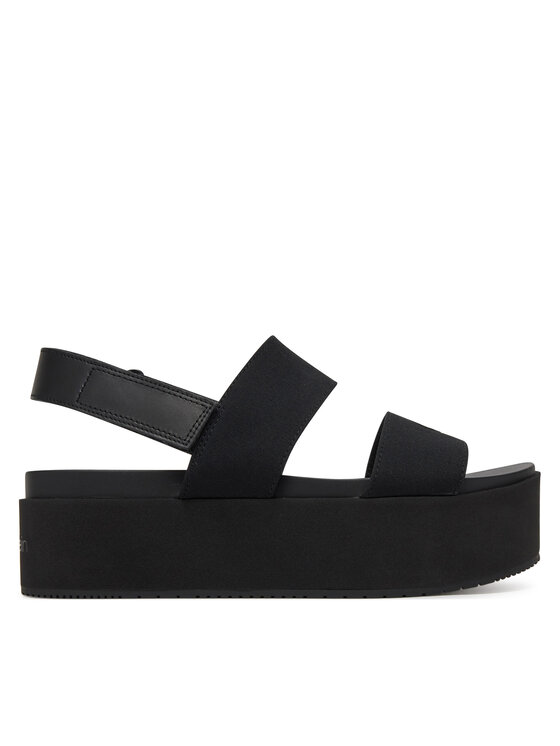 Calvin Klein Jeans Sandále Flatform Sandal Sling In YW0YW01788 Čierna