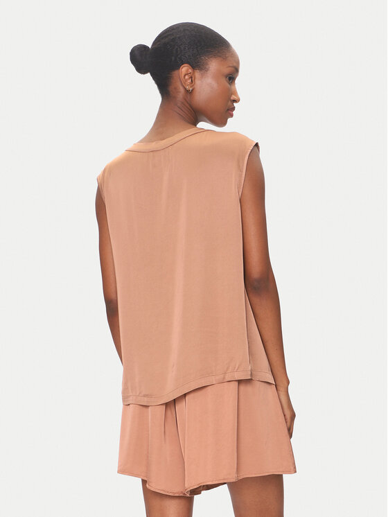 ViCOLO ViCOLO Bluza TD0763 Rjava Regular Fit