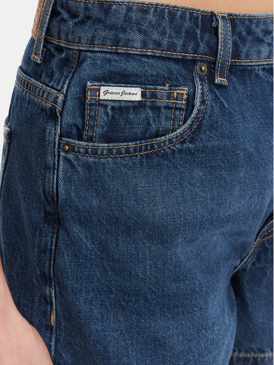 Guess Jeans Guess Jeans Szorty jeansowe W5GD0S D5O12 Granatowy Regular Fit