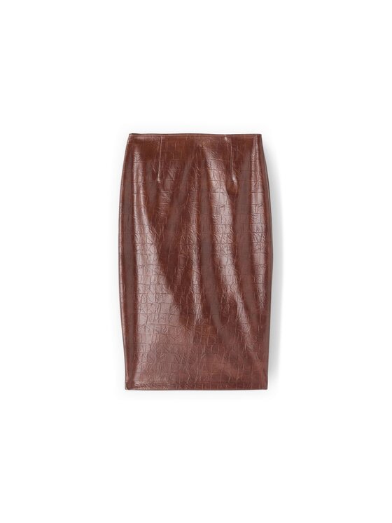 Motivi Motivi Spódnica midi 1302Q001251N022 Brązowy Slim Fit