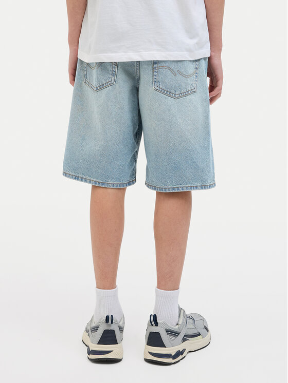 Jack&Jones Junior Jack&Jones Junior Jeans kratke hlače Alex 12274997 Modra Baggy Fit