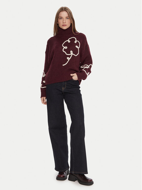Vero Moda Vero Moda Гольф Fatima 10335036 Фіолетовий Regular Fit