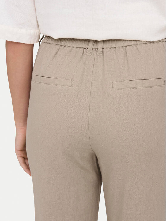 ONLY ONLY Riidest püksid Caro Poptrash 15278710 Beež Comfort Fit