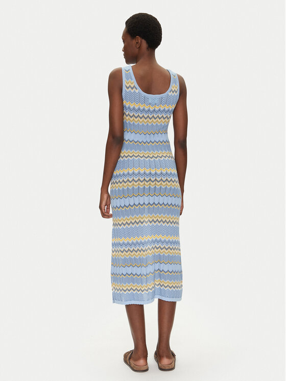Iconique Iconique Strickkleid IC25-061 Blau Regular Fit