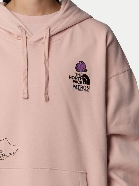 The North Face The North Face Sweatshirt Unisex Mountain Cleanup NF0A8C2V Rosa Oversize