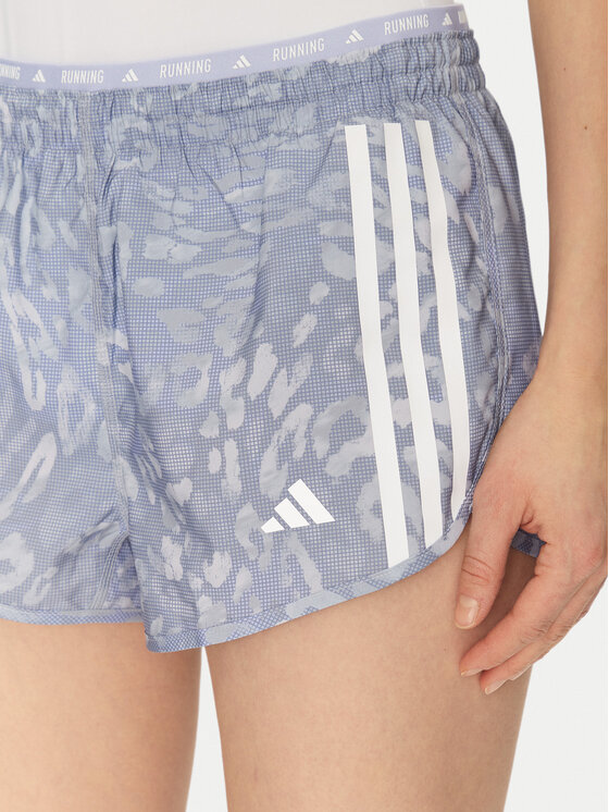 adidas adidas Sportske kratke hlače Own the Run 3-Stripes JD7759 Plava Regular Fit