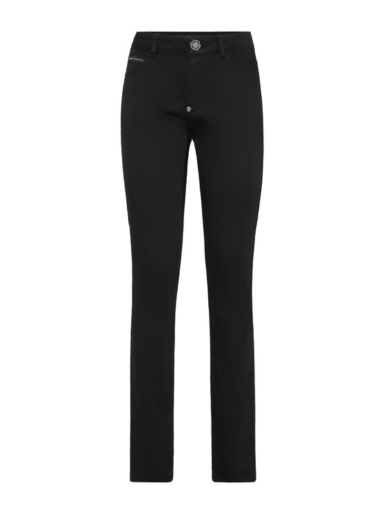 PHILIPP PLEIN PHILIPP PLEIN Jegginsy 26301 Czarny Jegging Fit