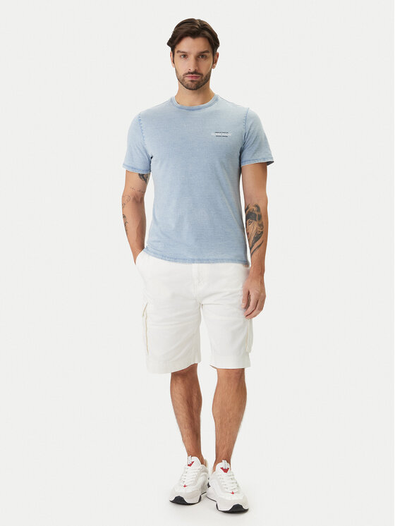 Guess Jeans Guess Jeans T-Shirt M6GI55 KCTG1 Modrá Slim Fit