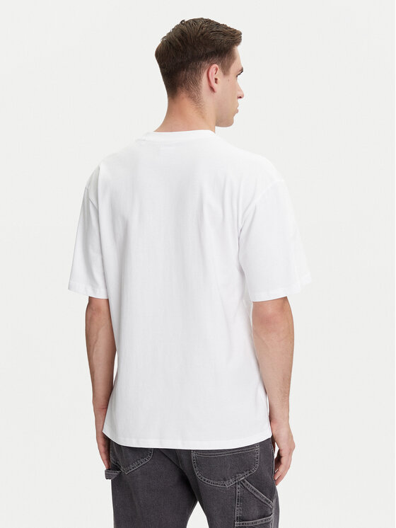 Karl Kani Karl Kani Тишърт Varsity Palm PD00005336 Бял Relaxed Fit