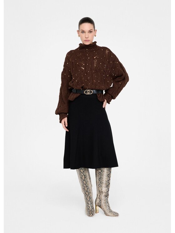 Liu Jo Liu Jo Maglione MF5451MA37R90915 Marrone Regular Fit