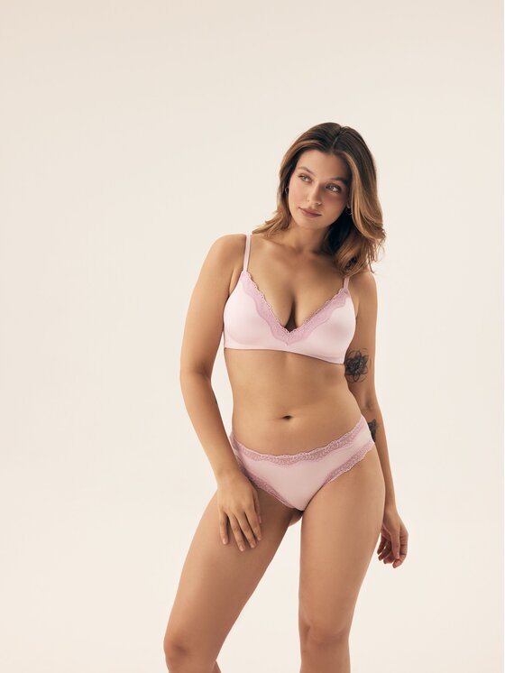 Esotiq Esotiq Biustonosz push-up 43234 Różowy