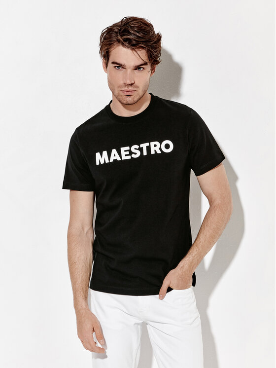 T-shirt Maestro Nero Regular Fit