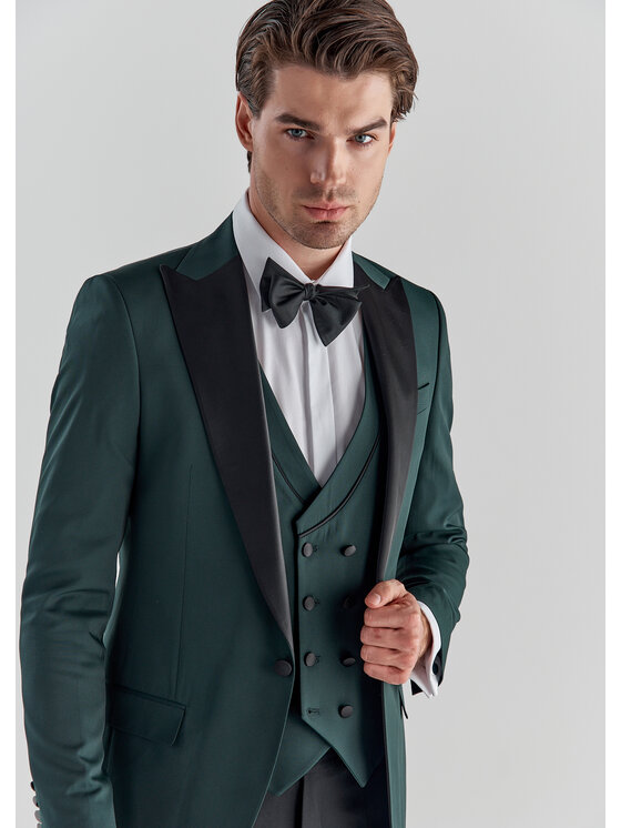 Pako Lorente Pako Lorente Kamizelka P22SF-8S-005 Zielony Slim Fit