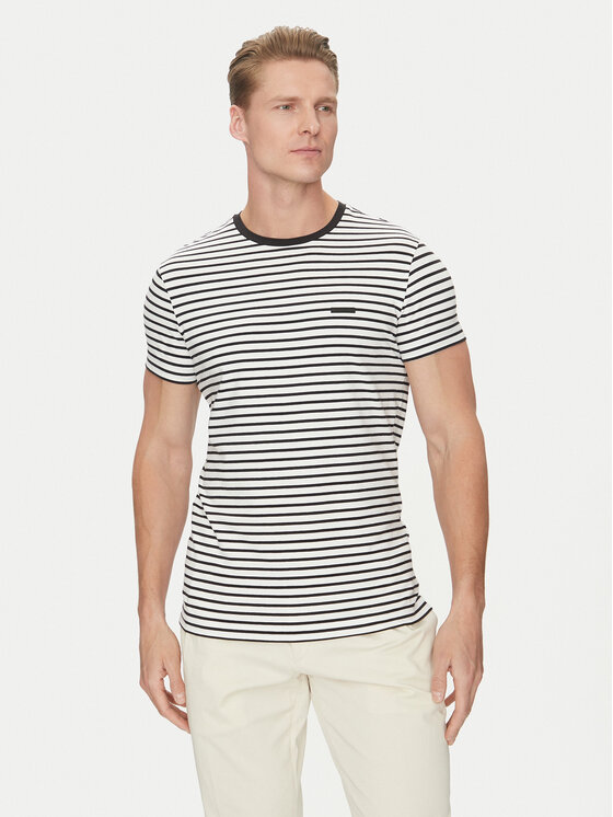 Calvin Klein Tričko K10K114177 Čierna Slim Fit
