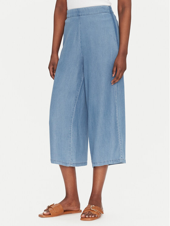 ONLY ONLY Kalhoty culottes Charis 15337936 Modrá Wide Leg