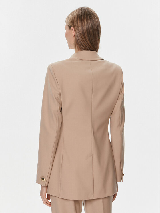 IVY OAK IVY OAK Marynarka IO119086 Beżowy Regular Fit