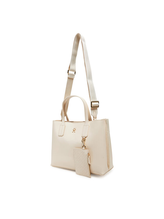 Tommy Hilfiger Tommy Hilfiger Handtasche Th Distinct Mini Tote AW0AW17192 Beige