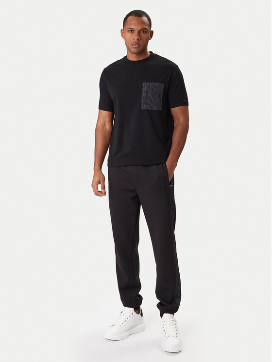 KARL LAGERFELD KARL LAGERFELD Póló 755031 561221 Fekete Regular Fit