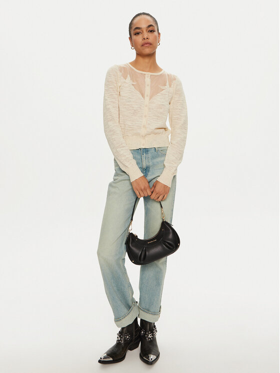 PINKO PINKO Kardigāns Mask 103551 A1WR Bēšs Regular Fit