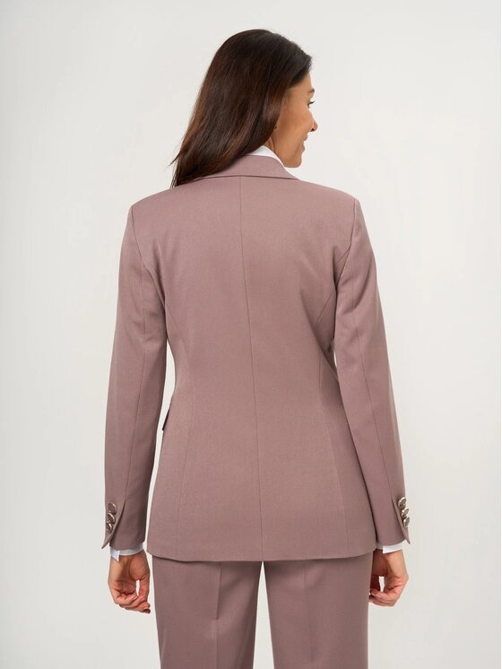 Willsoor Willsoor Marynarka 68235 Brązowy Slim Fit
