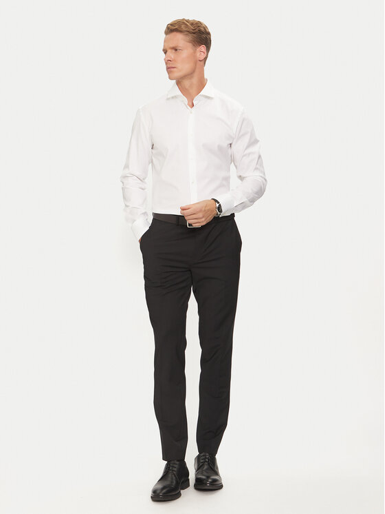 BOSS Boss Košulja 50491976 Bijela Slim Fit