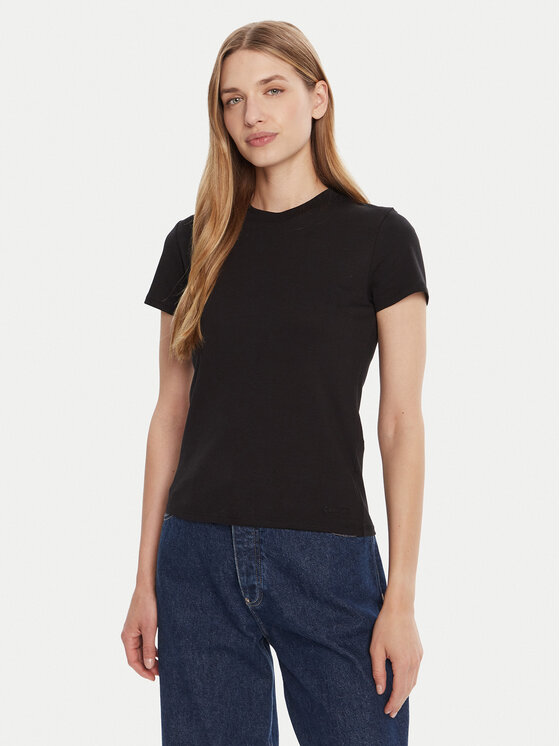 Calvin Klein Calvin Klein T-shirt LV044C216G Crna Regular Fit