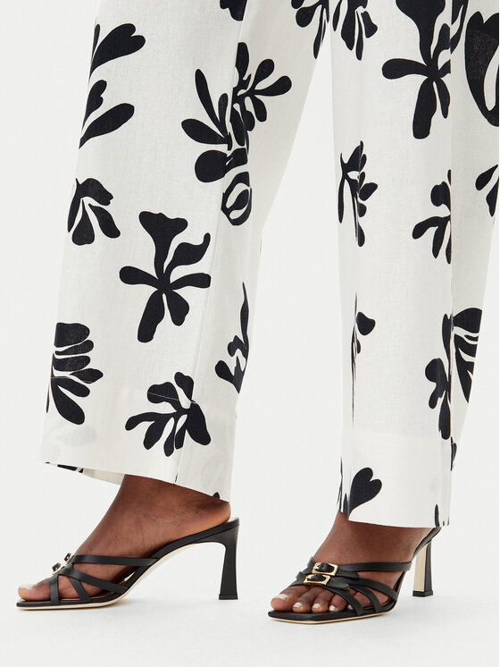 Marella Marella Pantaloni culotte Antiope 2513131222200 Alb Regular Fit