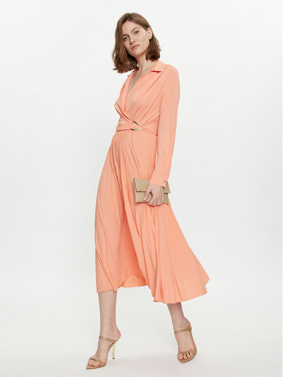 Marella Marella Cocktail obleka Evelin 2413621011 Oranžna Regular Fit