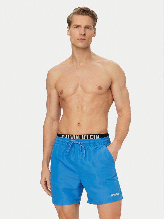 Calvin Klein Swimwear Calvin Klein Swimwear Szorty kąpielowe LV00N61015 Niebieski Regular Fit