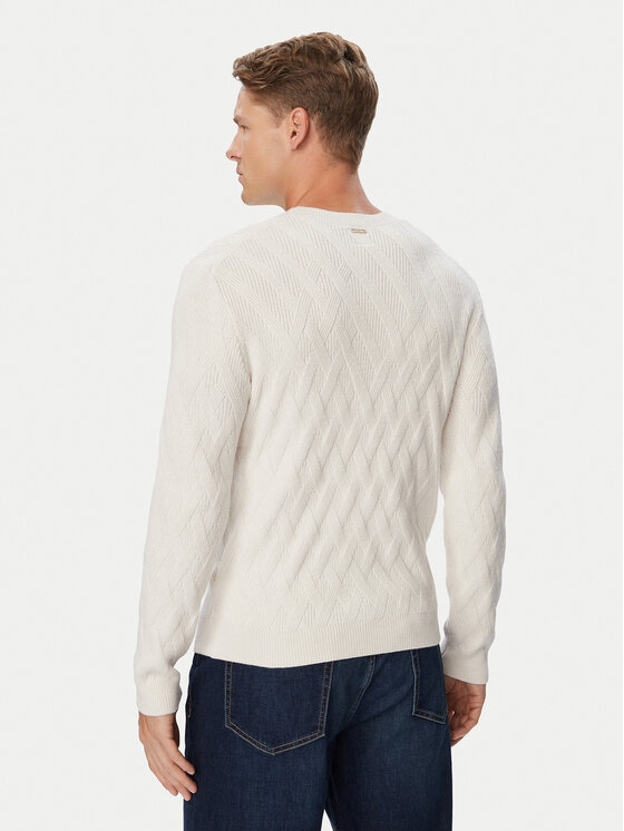 Guess Guess Пуловер M6BR49 Z1667 Кремав Regular Fit