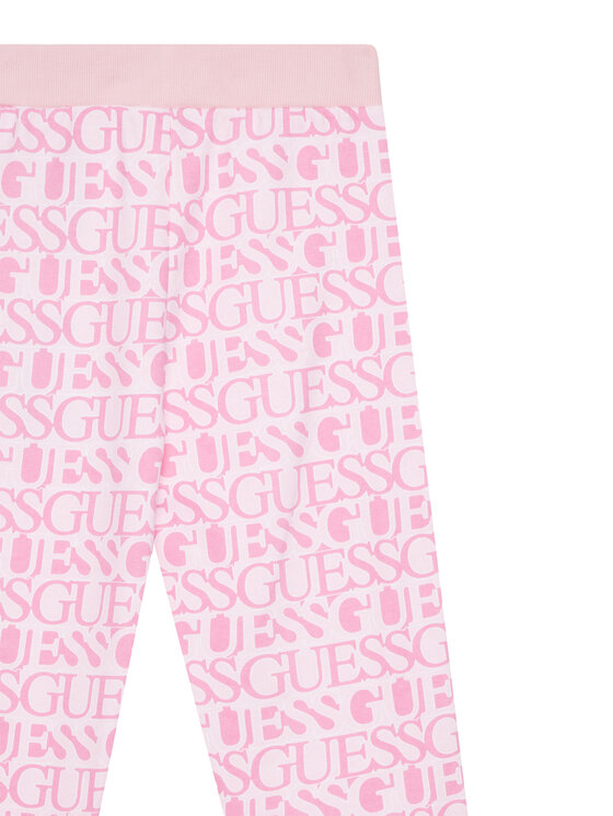 Guess Guess Spodnie dresowe J5YQ13 KAD74 Różowy Regular Fit
