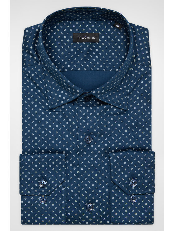 Próchnik Próchnik Koszula PM42 KO073224000039 Granatowy Slim Fit