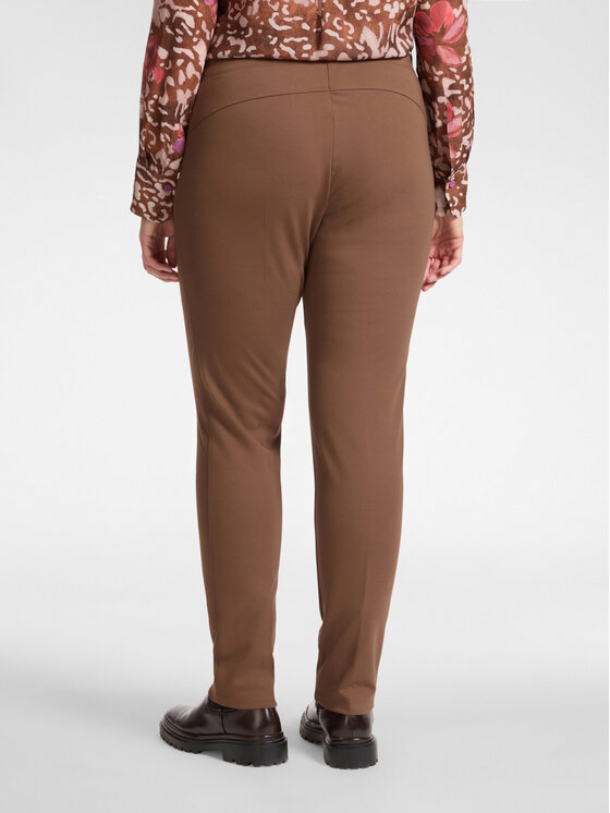 Elena Mirò Elena Mirò Pantaloni di tessuto P022Z200129N022 Marrone Skin Fit