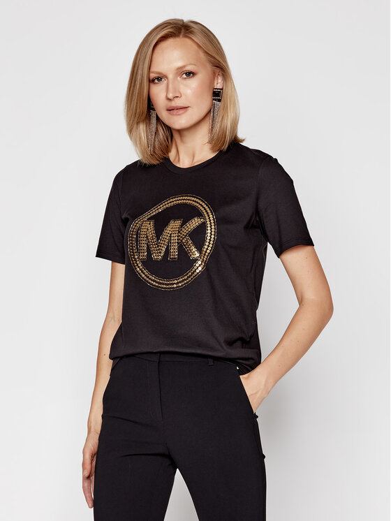 MICHAEL Michael Kors MICHAEL Michael Kors Футболка MF05MRA97J Чорний Regular Fit