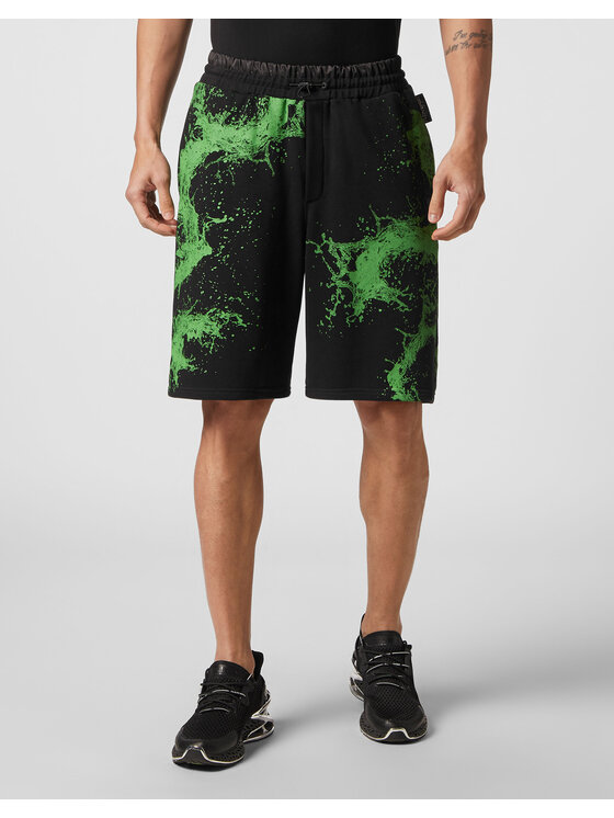 Plein Sport Plein Sport Pantaloncini 7431 Nero Jogger Fit