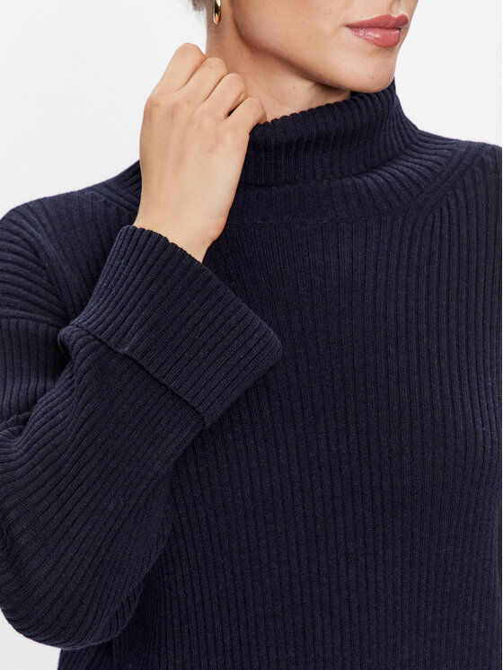 Fabiana Filippi Fabiana Filippi Rollkragenpullover MAD222W039 Dunkelblau Regular Fit