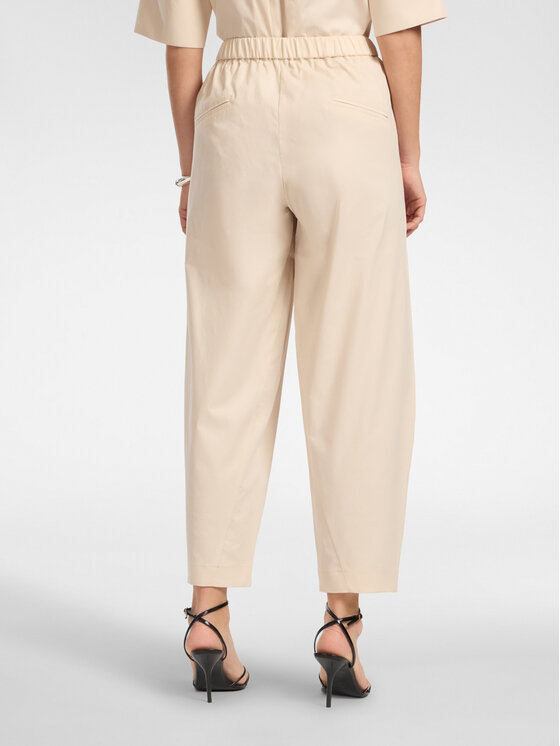 Elena Mirò Elena Mirò Spodnie materiałowe P000Z000179N002 Kremowy Regular Fit