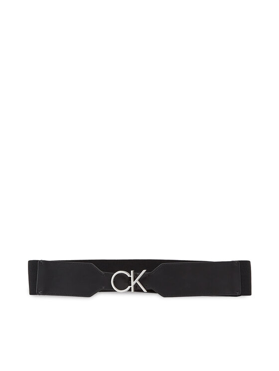 Calvin Klein Ženski Pas Re-Lock Waist Belt 50Mm K60K611104 Črna