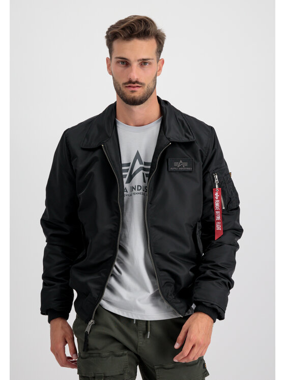 Alpha Industries Alpha Industries Bomber CWU Jet Blast Bomber Jacket Crna Slim Fit
