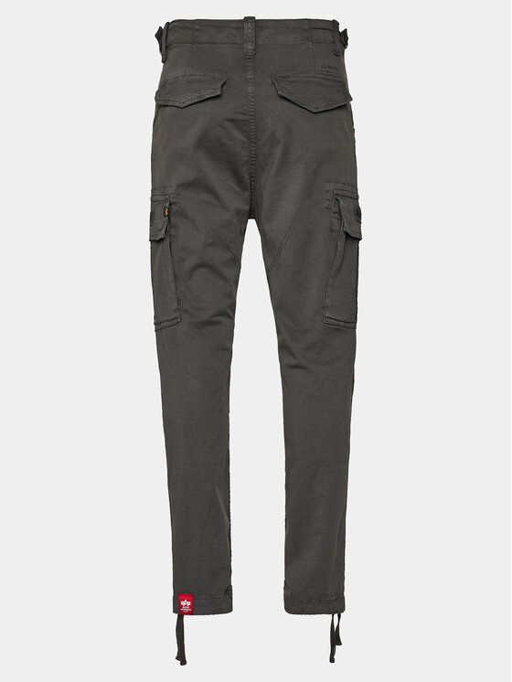 Alpha Industries Alpha Industries Bavlnené nohavice Squad 188202 Sivá Regular Fit