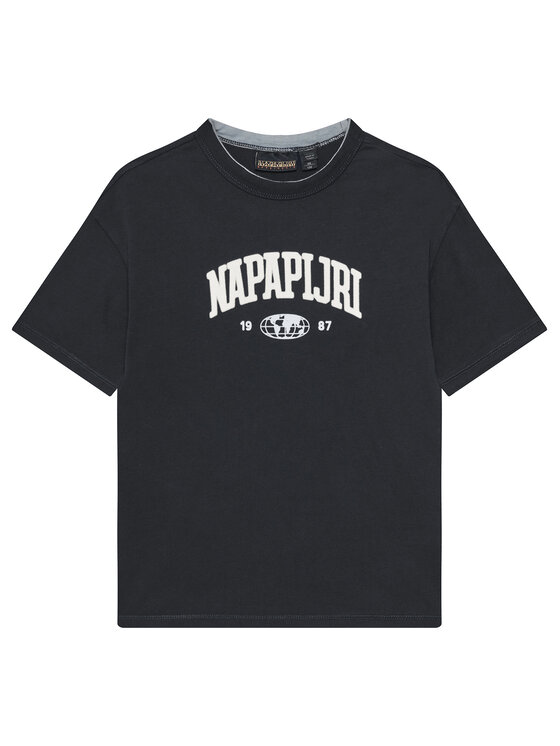 Napapijri T-Shirt S-Inot NP0A891F M Czarny Regular Fit