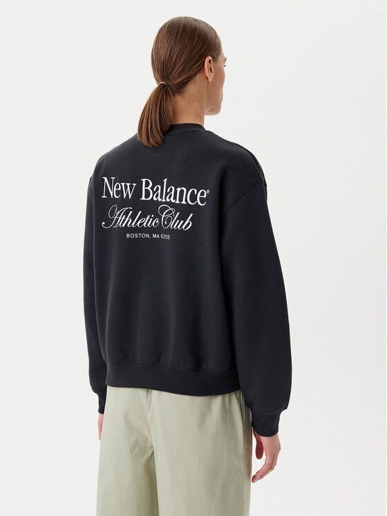 New Balance New Balance Суитшърт WT51949 Черен Oversize
