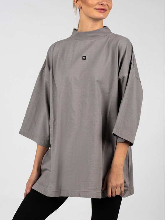 Gap Gap T-shirt 719614 TMVQ2 Grigio Oversize