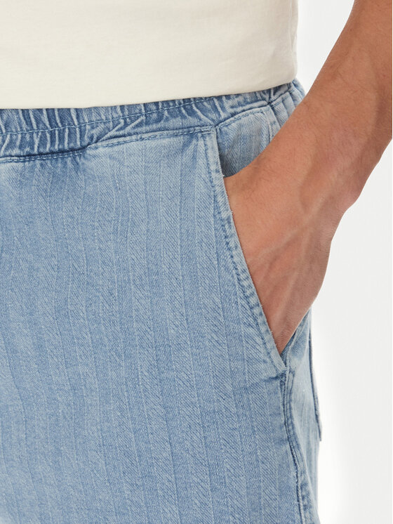 Mustang Mustang Jeansshorts Prague 1016652 Blau Loose Fit
