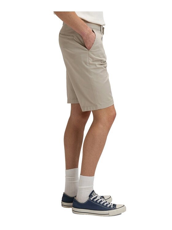 Lee Lee Szorty materiałowe Regular Chino Short Beżowy Chino Fit