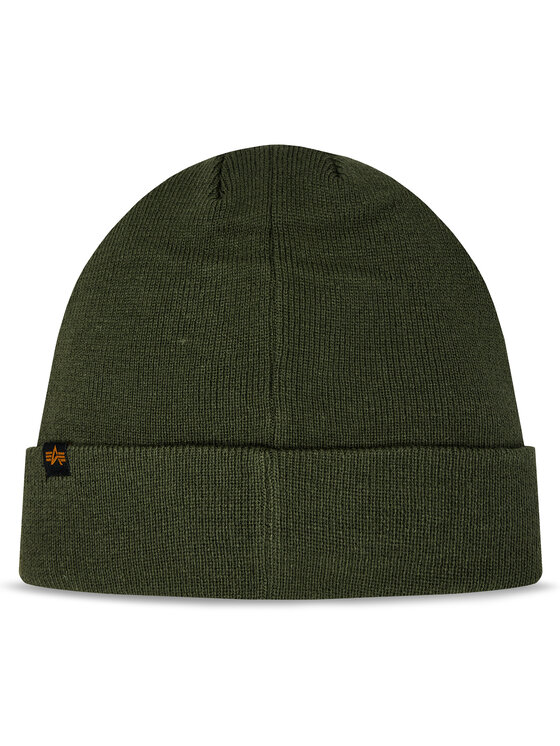 Alpha Industries Alpha Industries Czapka Alpha Industries Crew Beanie Dark Green Zielony