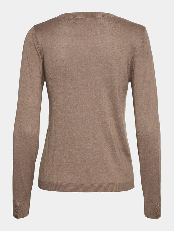 Vero Moda Vero Moda Pulover Silky 10268010 Rjava Regular Fit
